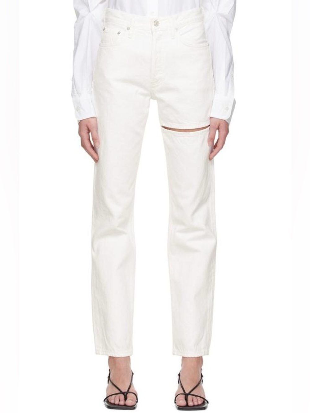 Agolde Lana Slice Jeans White Size 25